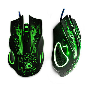 New Estone X9 5000DPI LED Optical USB Wired Gaming Mouse