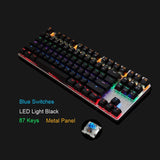 Metoo Edition Mechanical Keyboard 87/104 keys Blue Switch Gaming Keyboards for PC Tablet Desktop Laptop Russian Sticker