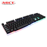 iMice Gaming Keyboard Mechanical Feeling 104 Keys RGB Backlit Keyboard Computer Gamer Keyboard for CS DOTA with RU Sticker