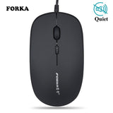 Forka Silent Click Mini USB Wired Computer Mouse