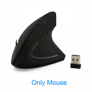 Wireless Mouse Ergonomic Optical 2.4G 800/1200/1600DPI Colorful Light Wrist Healing Vertical Mice with Mouse