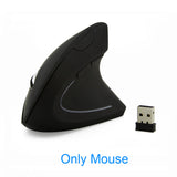 Wireless Mouse Ergonomic Optical 2.4G 800/1200/1600DPI Colorful Light Wrist Healing Vertical Mice with Mouse
