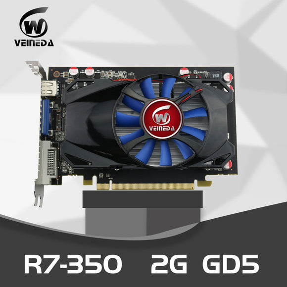 Graphics Card Original Desktop GPU R7 350 2GB GDDR5 128Bit