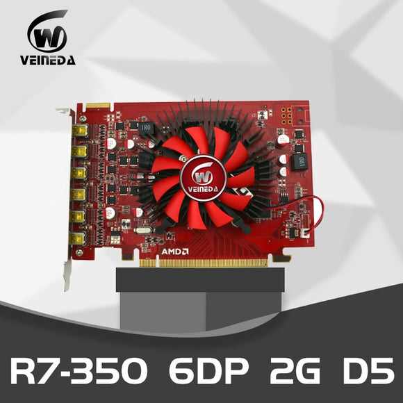 Veineda R7 350 2GB GDDR5 128 Bit 6DP Multiscreen Display Card