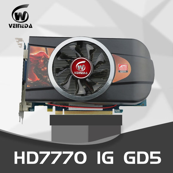 VEINEDA Graphics cards Video Card HD7770 1GB 128Bit PC Desktop PCI Express 2.0