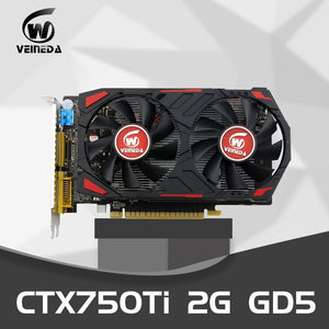 VEINEDA Video Card 750Ti-2GD5 GDDR5 128 Bit PC Desktop Graphics Cards