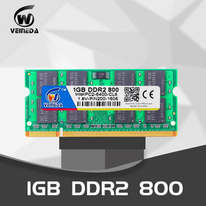 VEINEDA Laptop RAMs DDR2 1GB 2GB 4GB 667MHz