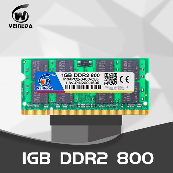 VEINEDA Laptop RAMs DDR2 1GB 2GB 4GB 667MHz
