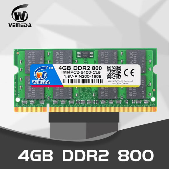 VEINEDA Laptop memory 4GBPC2-6400 DDR2 800MHz