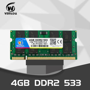 VEINEDA Ram Sodimm ddr2 4gb 2gb 1gb 533MHz
