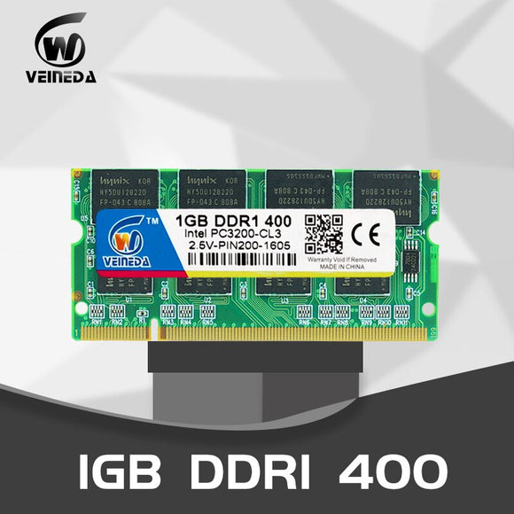 VEINEDA Laptop Memory Ram SO-DIMM PC3200 DDR 400 / 333 MHz