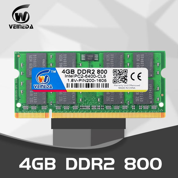 VEINEDA Laptop memory  ddr2 4gb 2gb 533 667 800Mhz