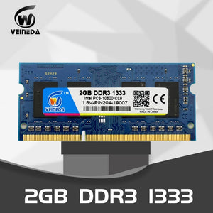 VEINEDA Sodimm Ram DDR3 2gb 1.5v ddr3 1333MHz or 1600MHz