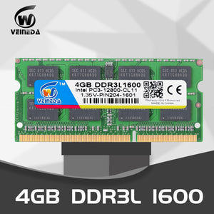 VEINEDA ddr3l sodimm 4GB 8GB 1333MHz or 1600MHz