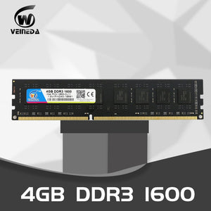 VEINEDA 4GB DDR3 PC3 1600Mhz 1333MHz
