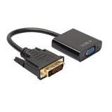 Adapter Cable DVI 24+1 25Pin DVI-D to VGA Cable 080P for nVIDIA Graphics Card , HDTV, Projector